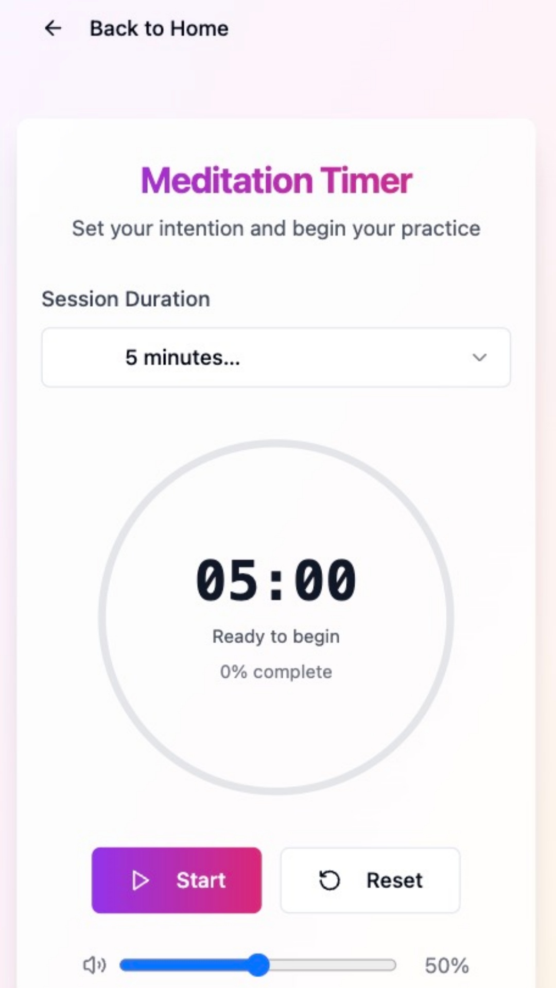 Breathing Exercise Screen